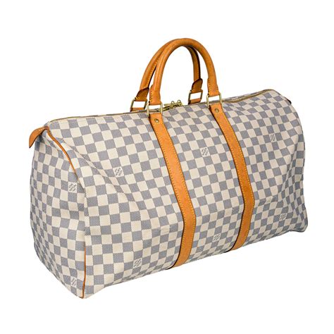 louis vuitton bag white|white louis vuitton duffle bag.